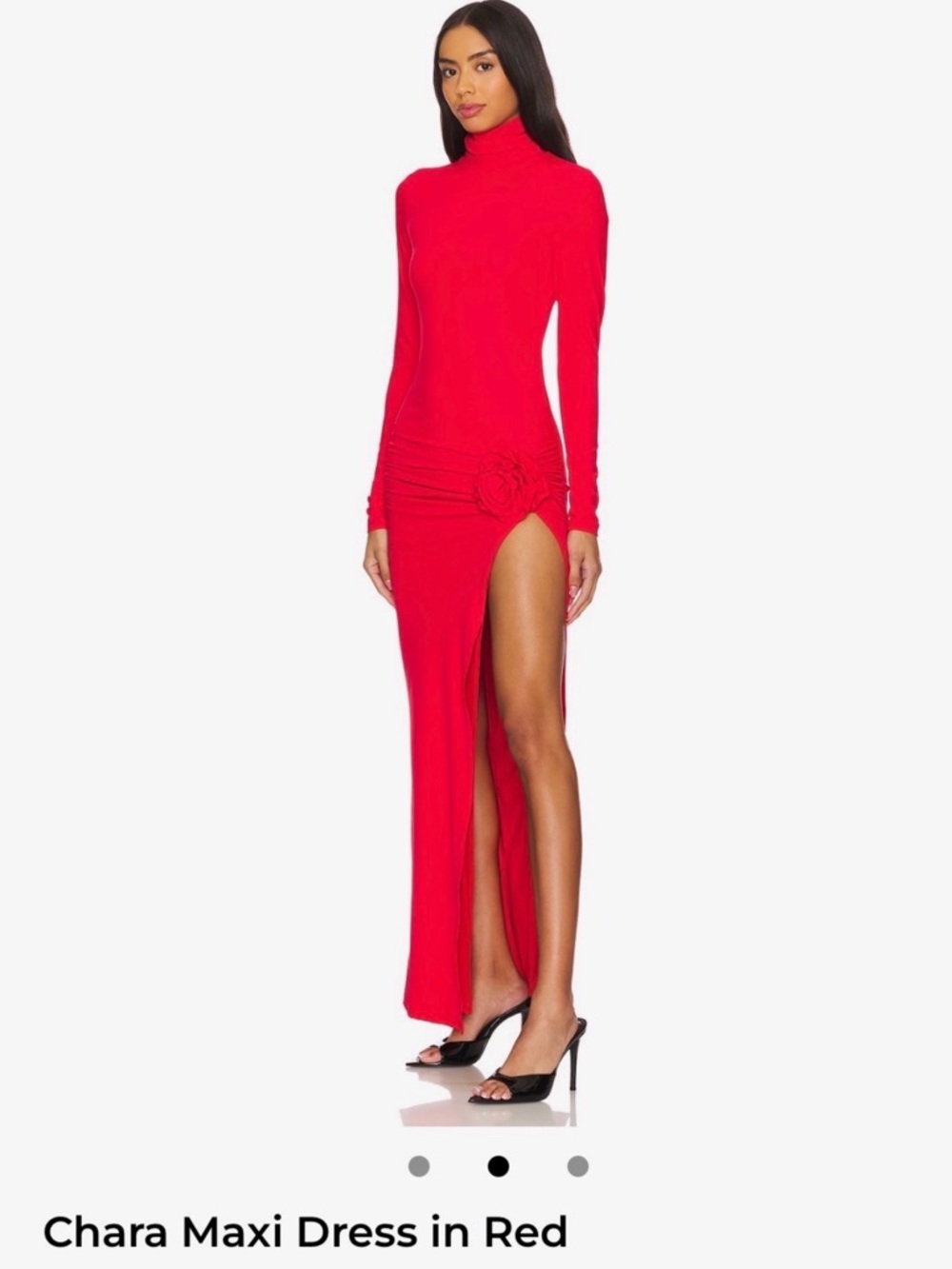 REVOLVE Chara Maxi Dress in Red with High Slit